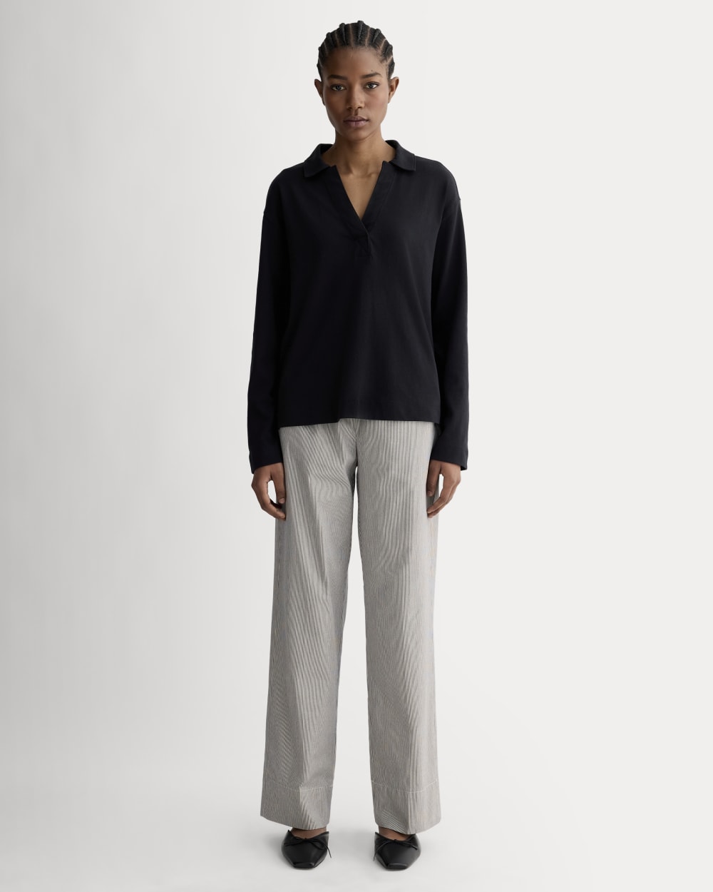 The Easy Pant | Canvas Tan / Navy – Everlane