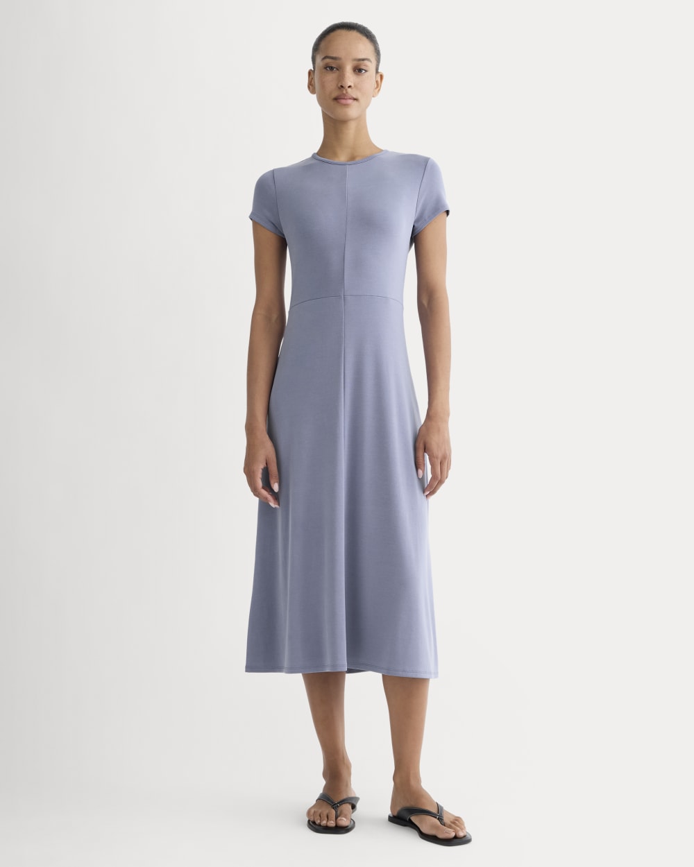 womens-midi-tee-dress-in-butterknit-blue-dusk | primary