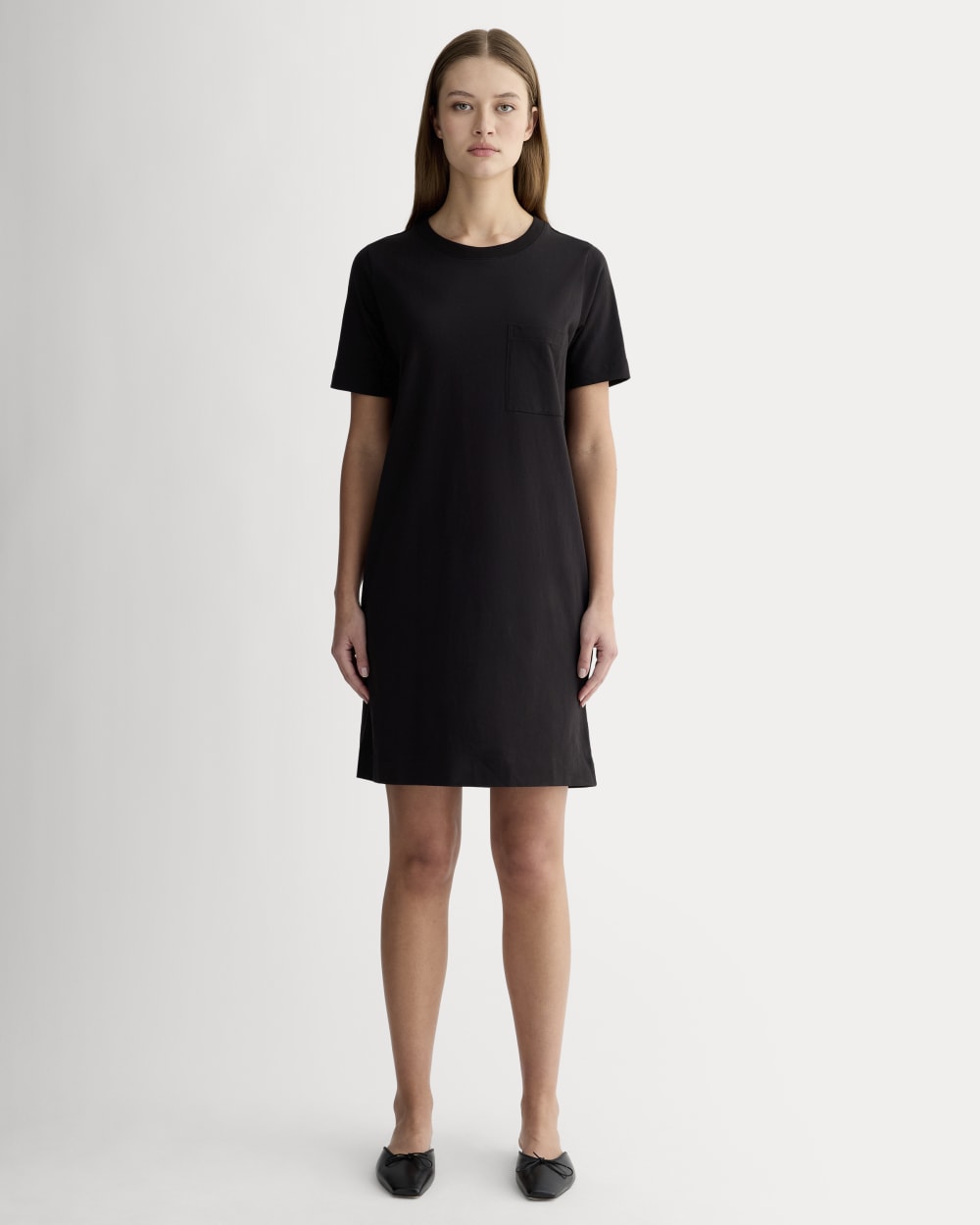 The Organic Cotton Weekend Tee Dress | Black Everlane The Organic Cotton Weekend Tee Dress | Black Everlane