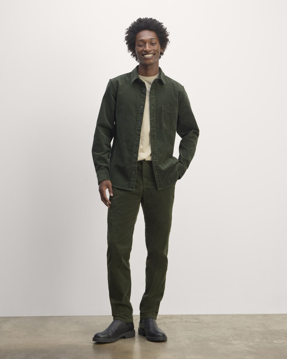 The Corduroy Trouser | Dark Forest Everlane The Corduroy Trouser | Dark Forest Everlane