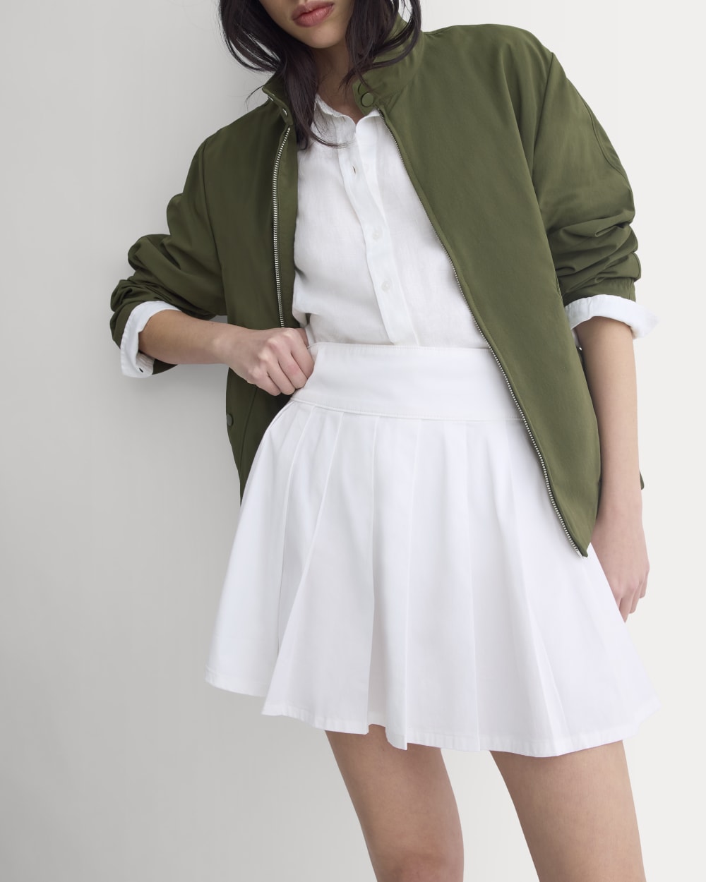 womens-utility-pleated-mini-skirt-white