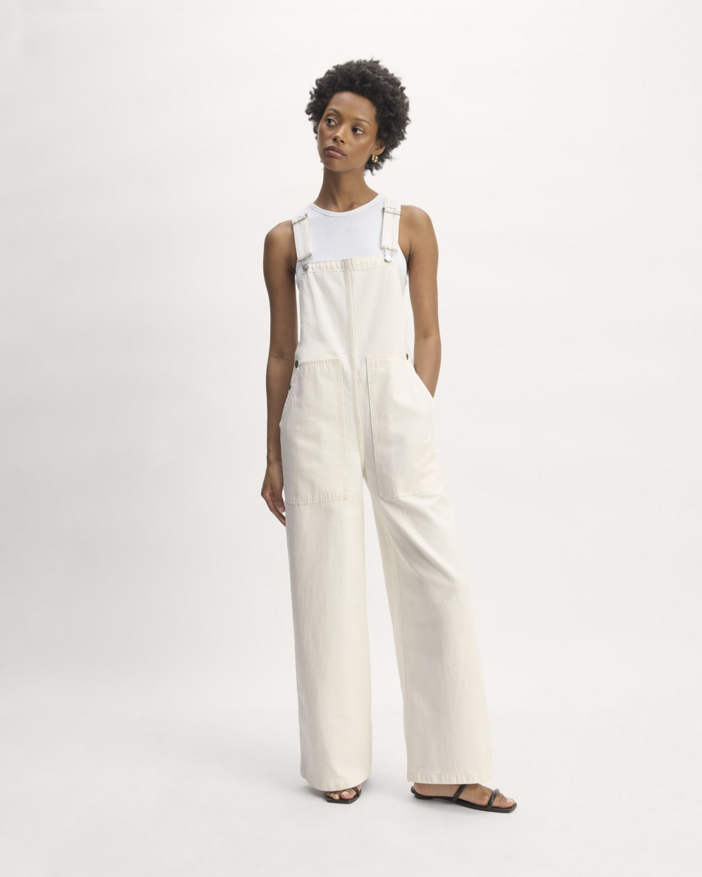 【美品】louren ette wide overall 美品】louren ette wide overall Vネックスエットアンサンブル