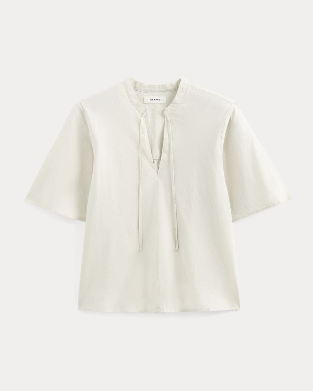 womens-gauze-tie-front-shirt-birch | alt