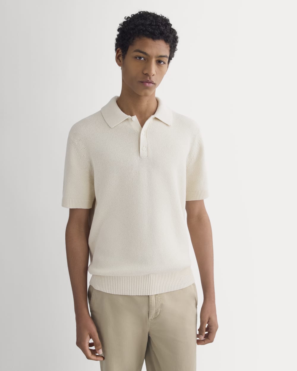 Seed Stitch Polo | Birch – Everlane