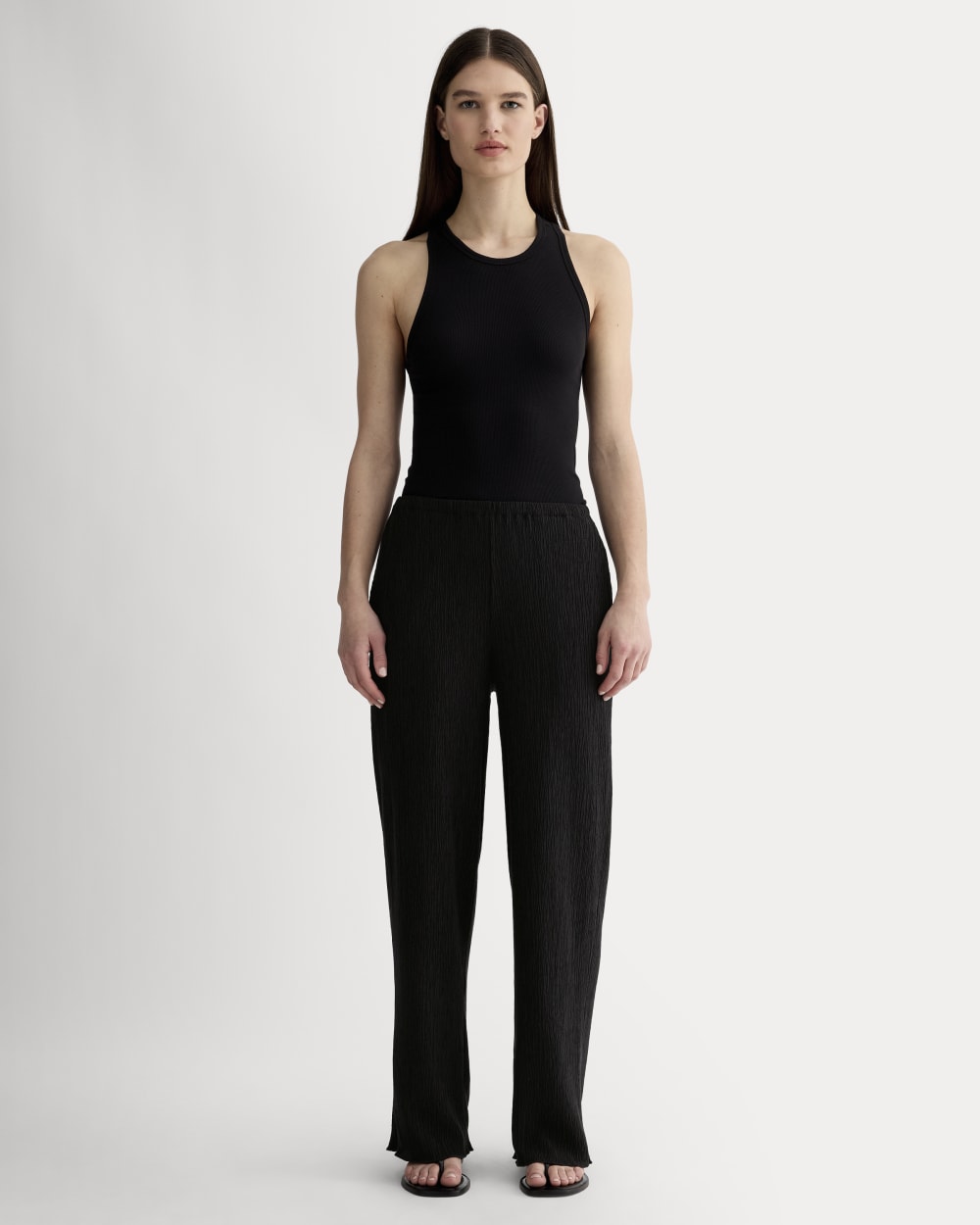womens-crinkle-pant-black | primary