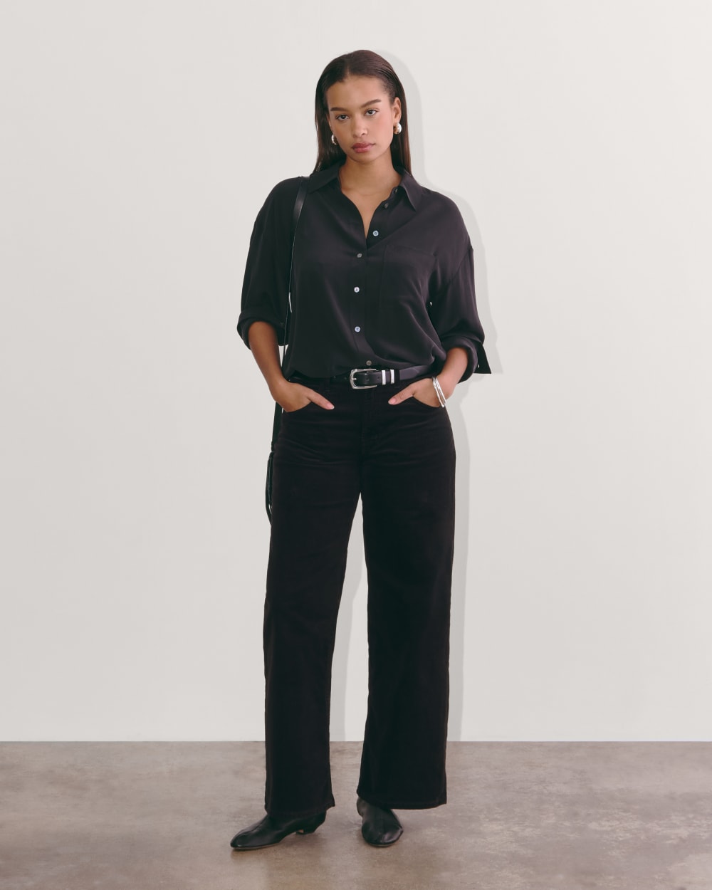 The Mid-Way Pant in Corduroy Black – Everlane