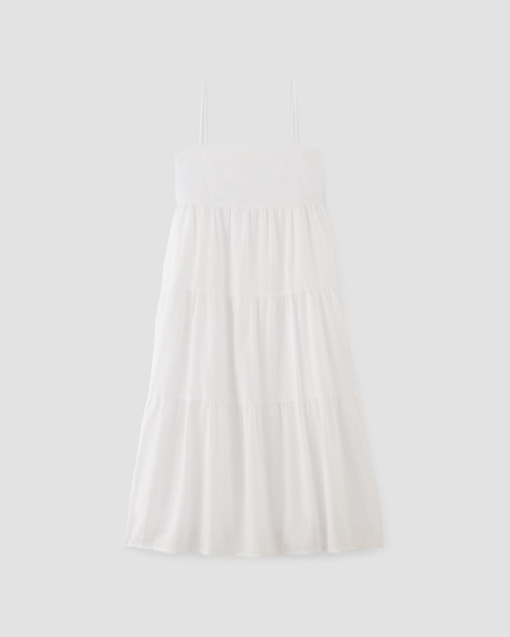 womens-gauze-tiered-dress-white | alt