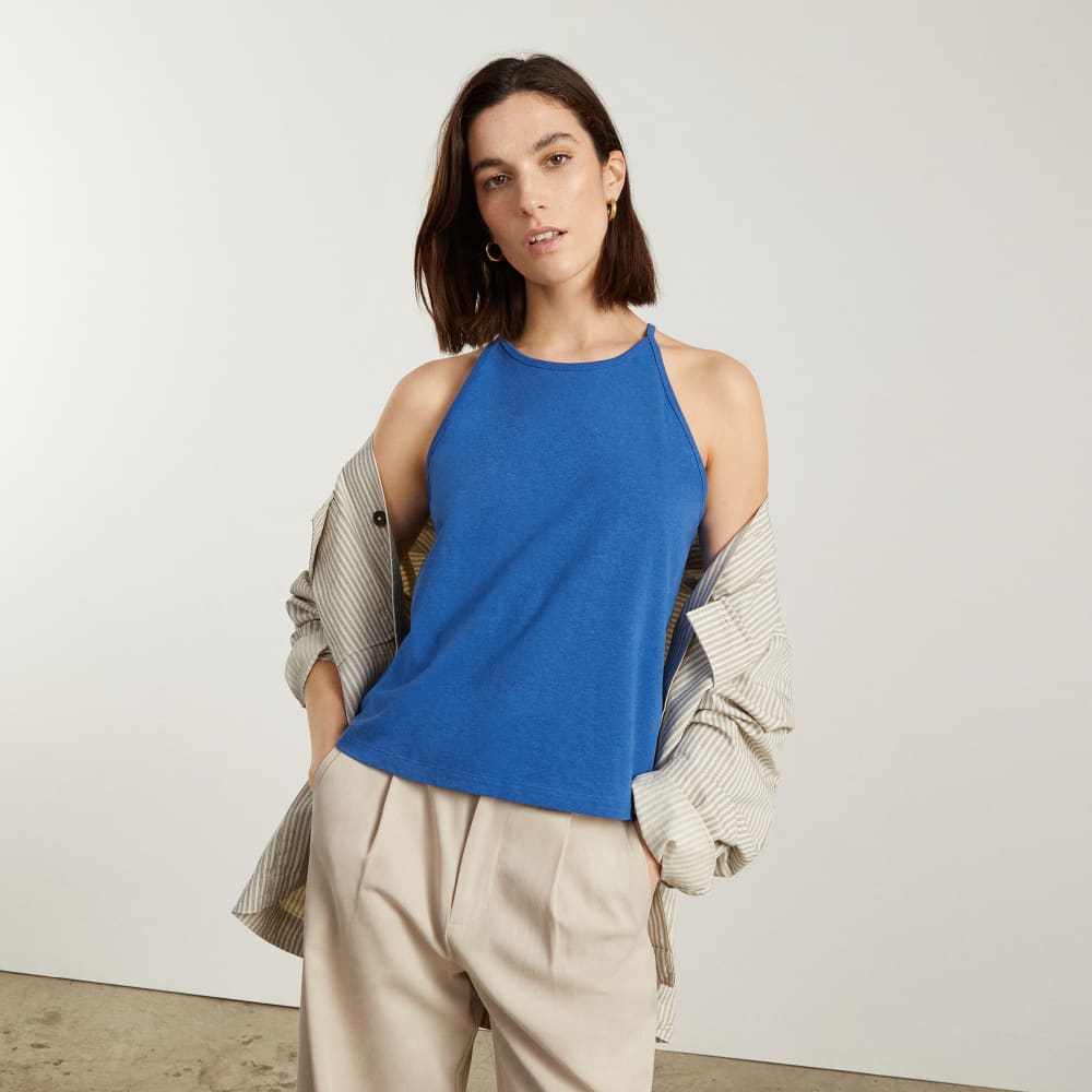 womens-hemp-cutaway-tank-deep-blue