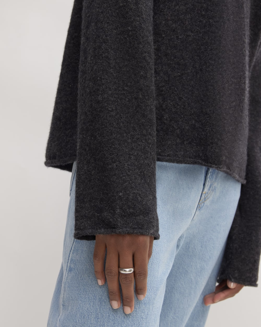 womens-cozy-stretch-v-neck-sweater-charcoal