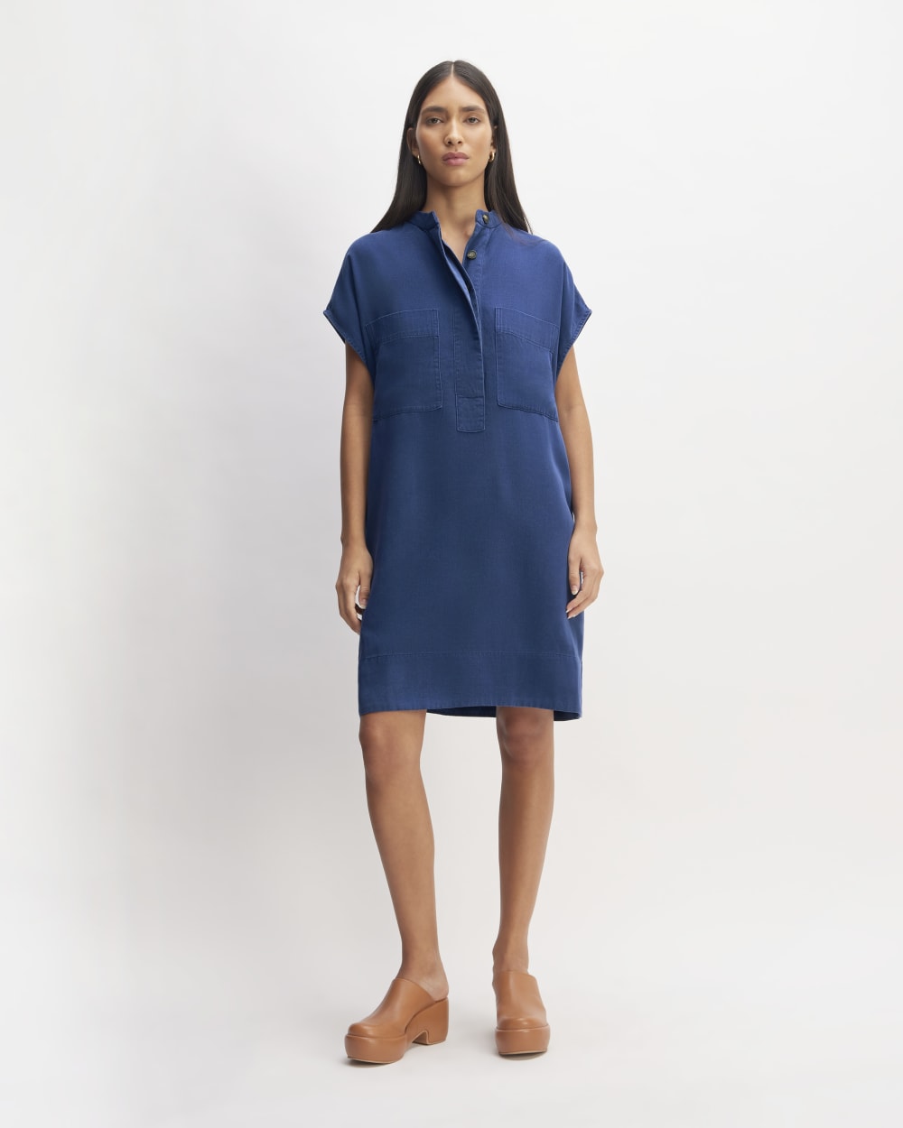 The TENCEL Easy Workwear Dress | Bellwether Blue Everlane The TENCEL Easy Workwear Dress | Bellwether Blue Everlane