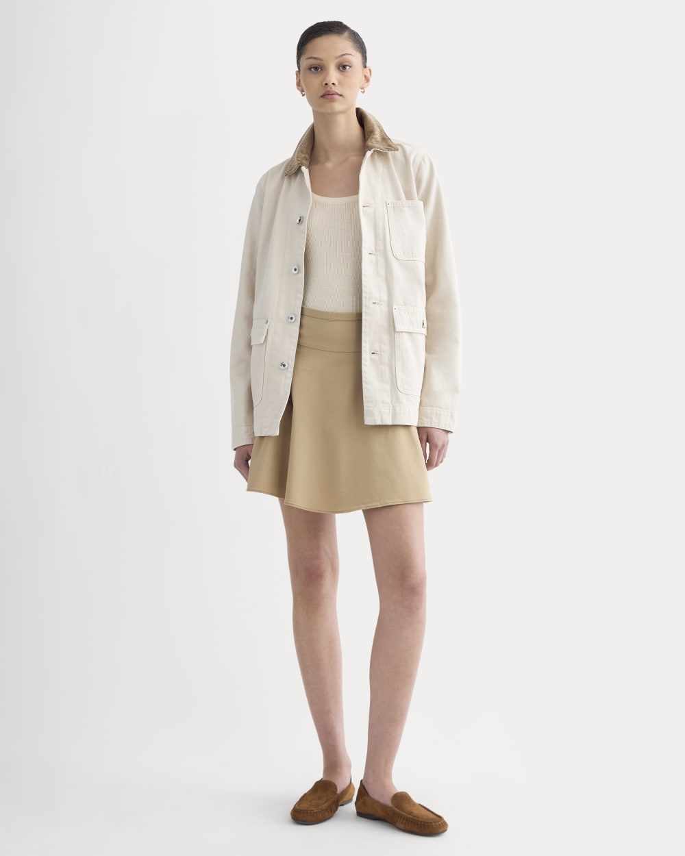 womens-circle-mini-skirt-warm-trench | primary