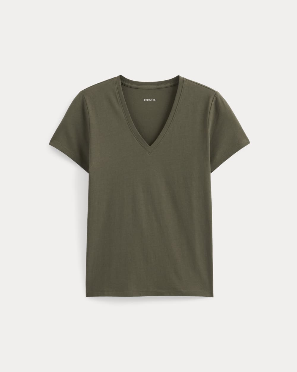 womens-organic-cotton-slim-v-neck-tee-olive-night | alt