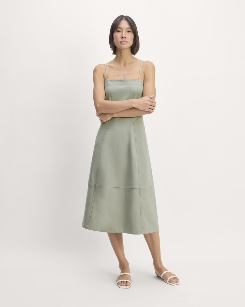 womens-dream-tank-dress-sage-green | primary