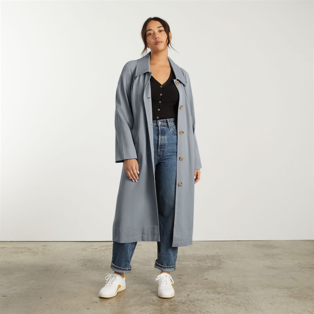 womens-gathered-mac-trench-smoke | primary