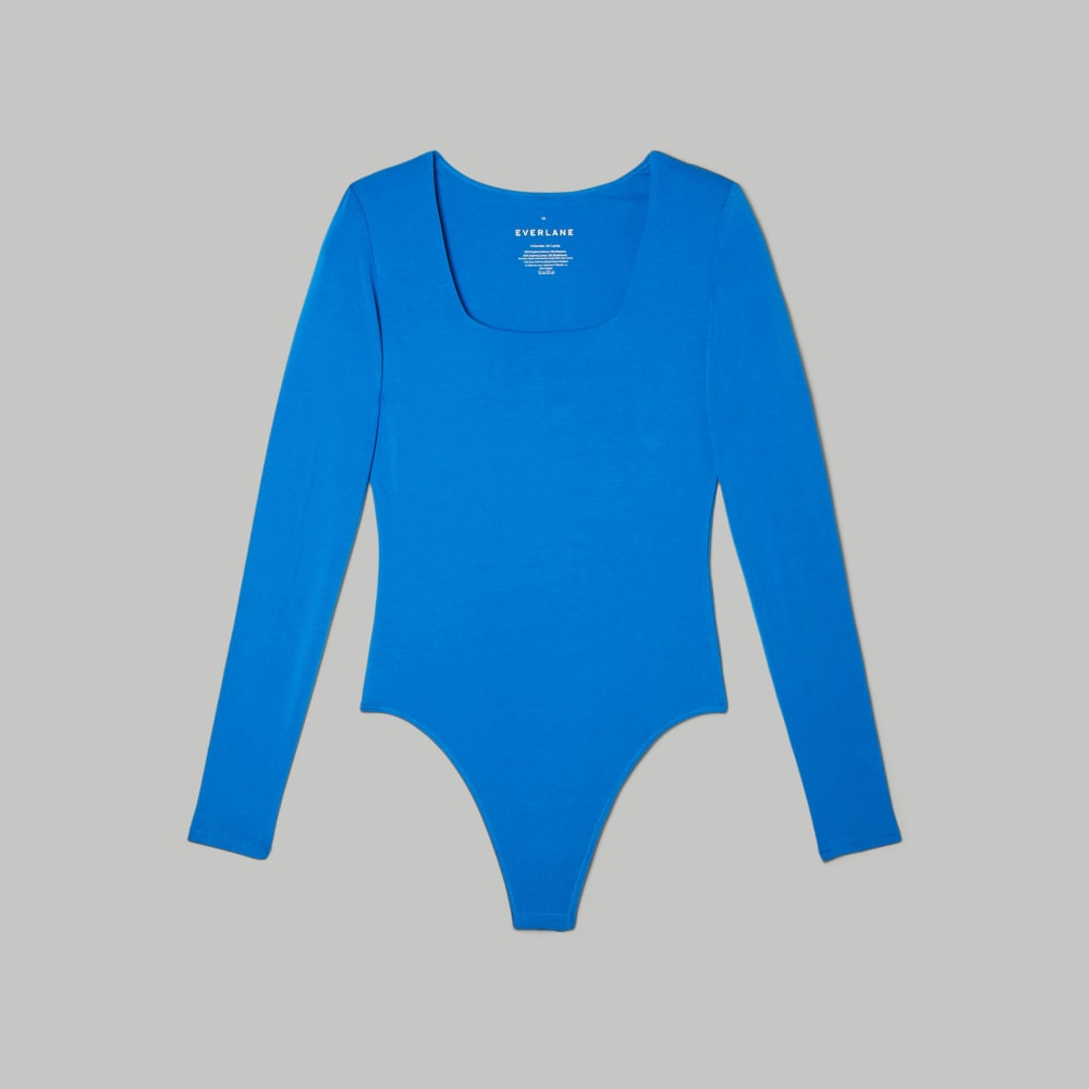 womens-long-sleeve-square-bodysuit-lapis-bikini-blue | alt