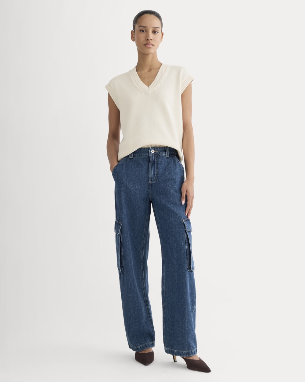 womens-mid-rise-cargo-jean-tungsten-blue-stone | primary