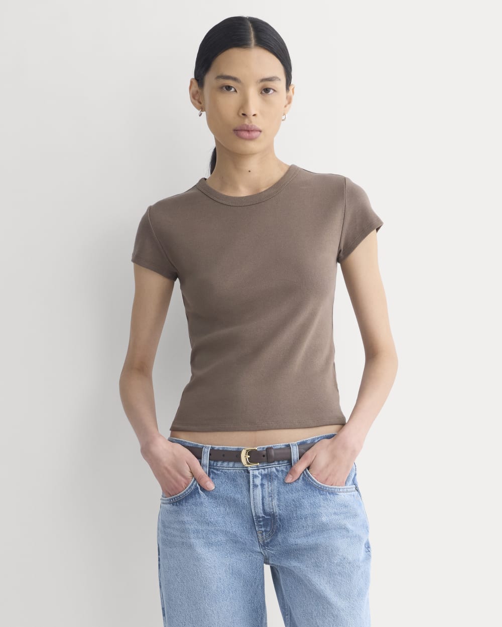 RetroSoft Cotton Crew | Deep Taupe – Everlane