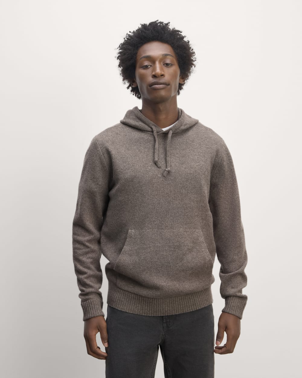 The Felted Merino Hoodie | Taupe Melange – Everlane