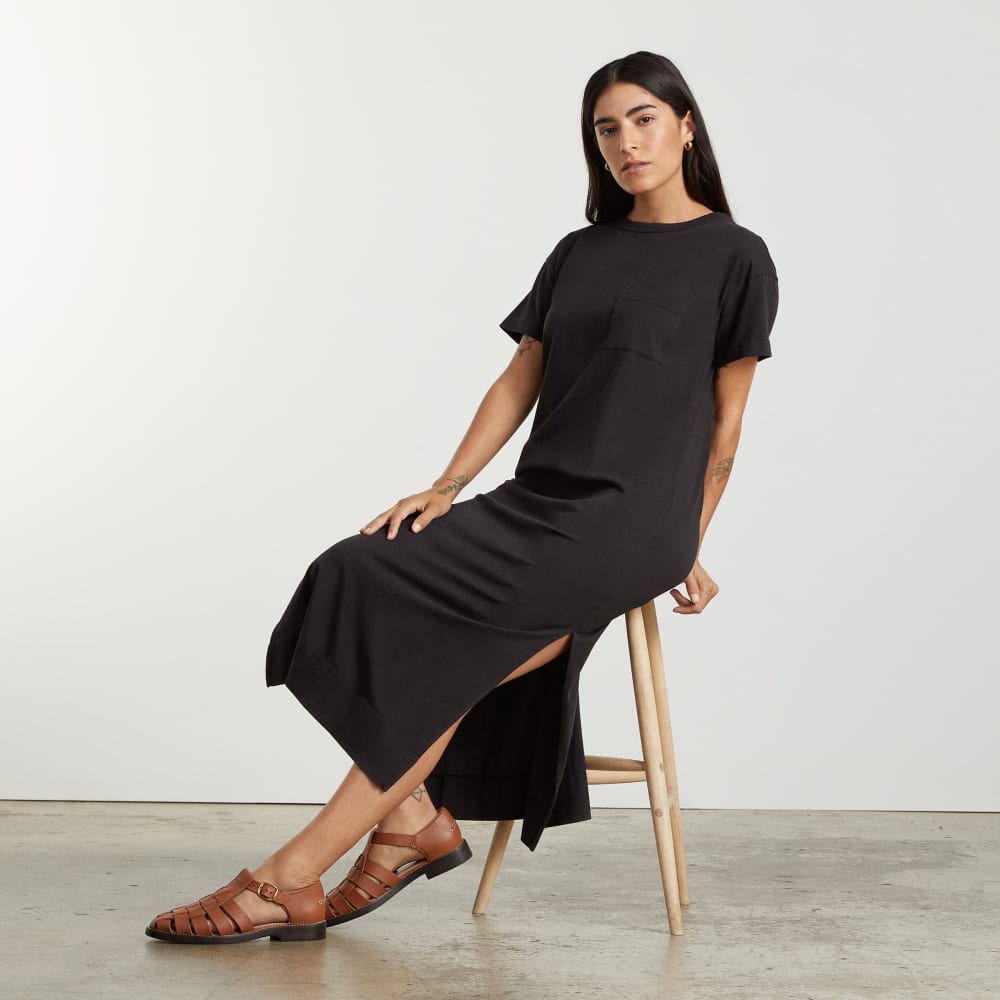 womens-organic-maxi-tee-dress-black