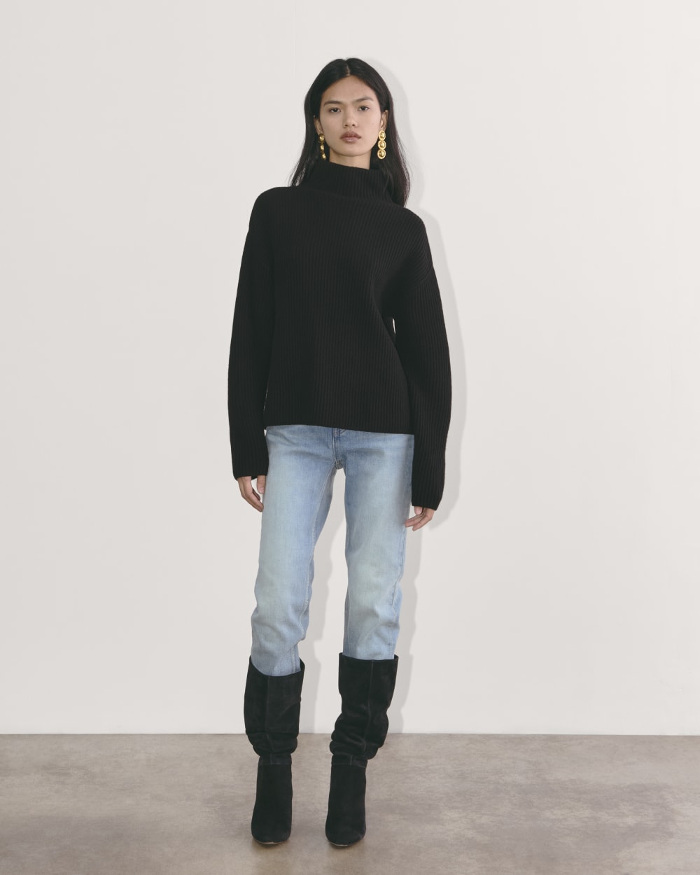 womens-wool-cashmere-fisherman-sweater-black