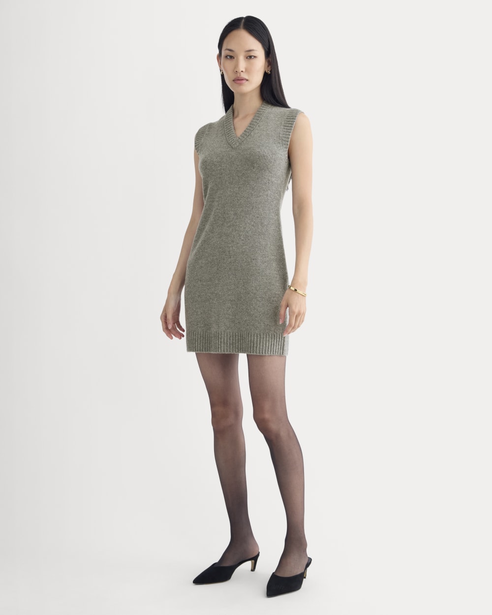 Sweater Mini Dress in Luxe Merino | Heathered Mid-Grey Everlane Sweater Mini Dress in Luxe Merino | Heathered Mid-Grey Everlane