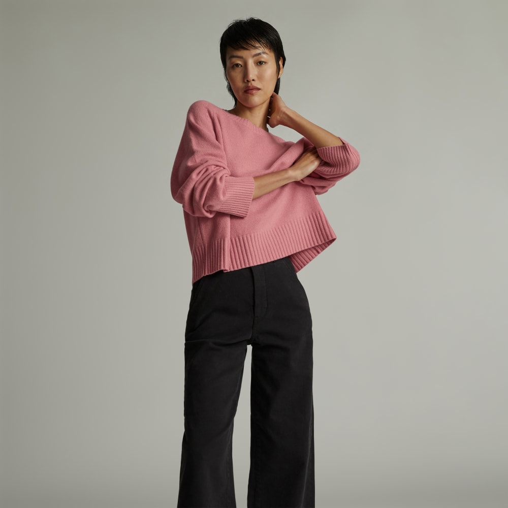 womens-recashmere-cropped-crew-sweater-bubblegum