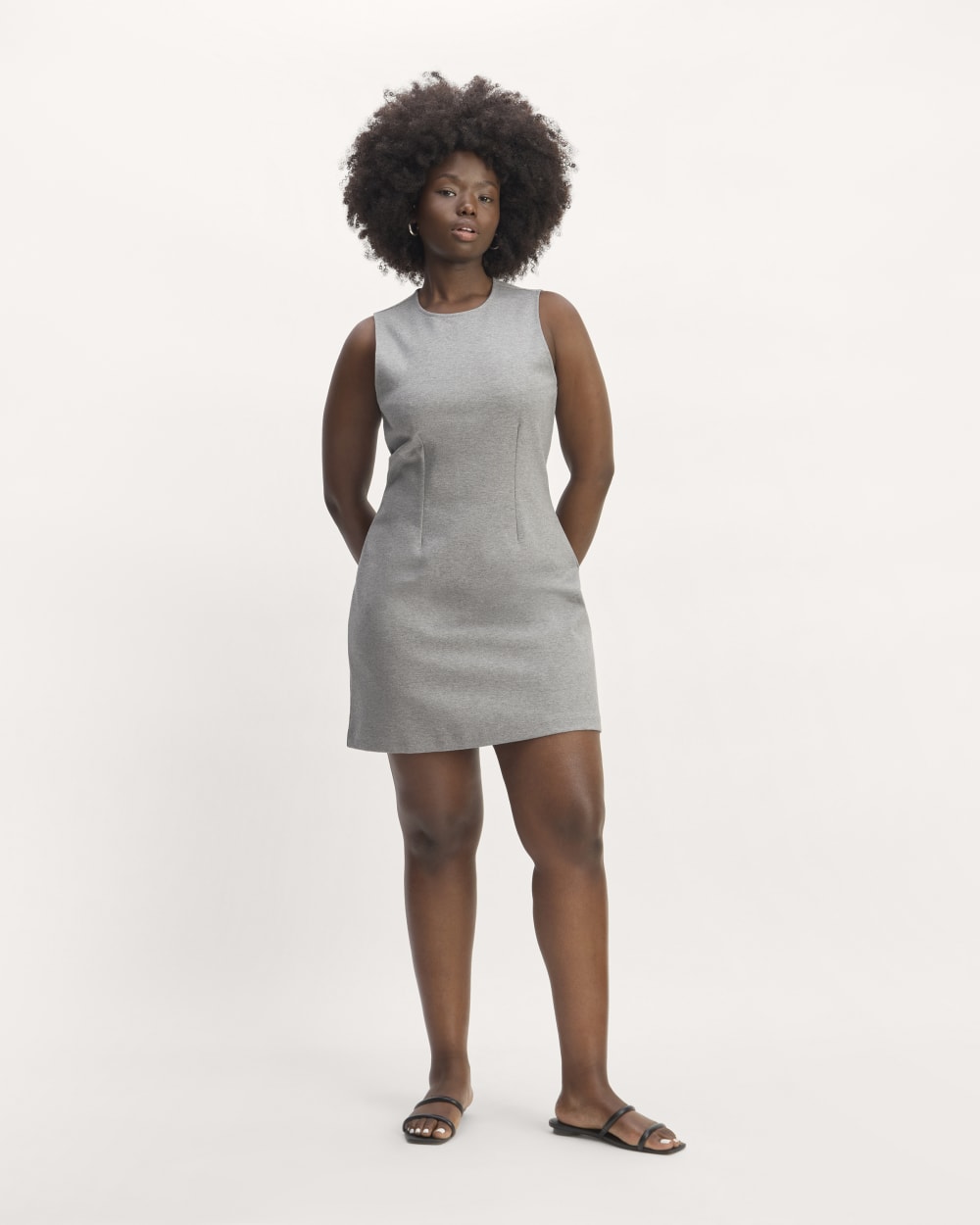 The Dream '90s Shift Dress | Mid Heather Grey – Everlane