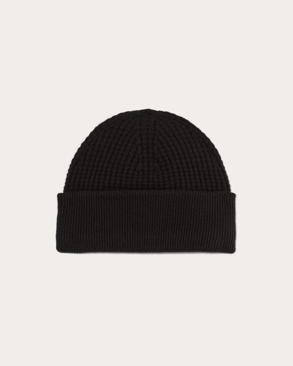 mens-waffle-beanie-black | primary