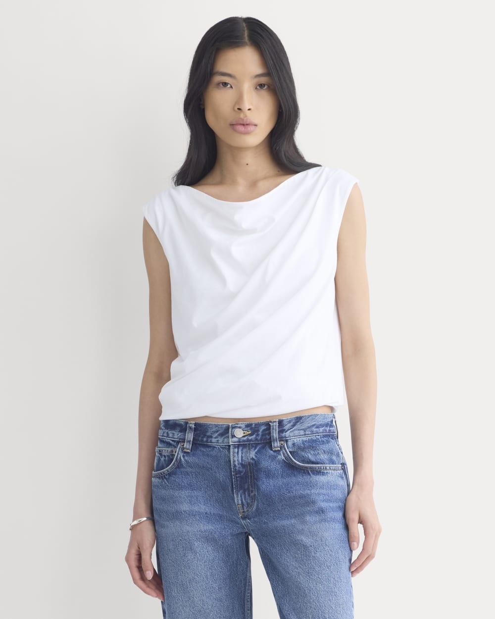 womens-boatneck-twisted-top-essen-cotton-white | primary