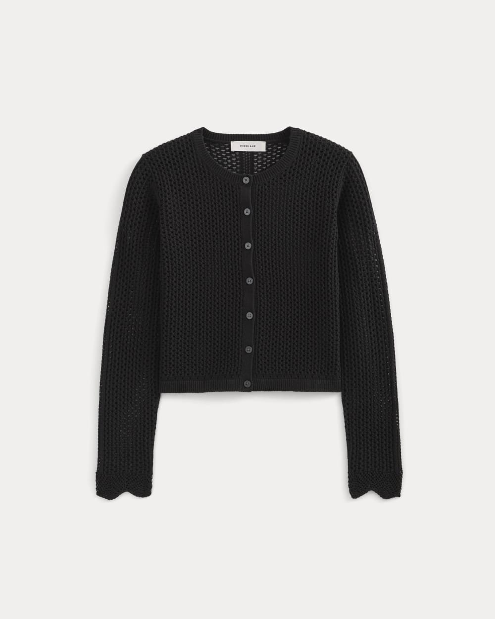 Lace-Knit Cardigan | Black – Everlane