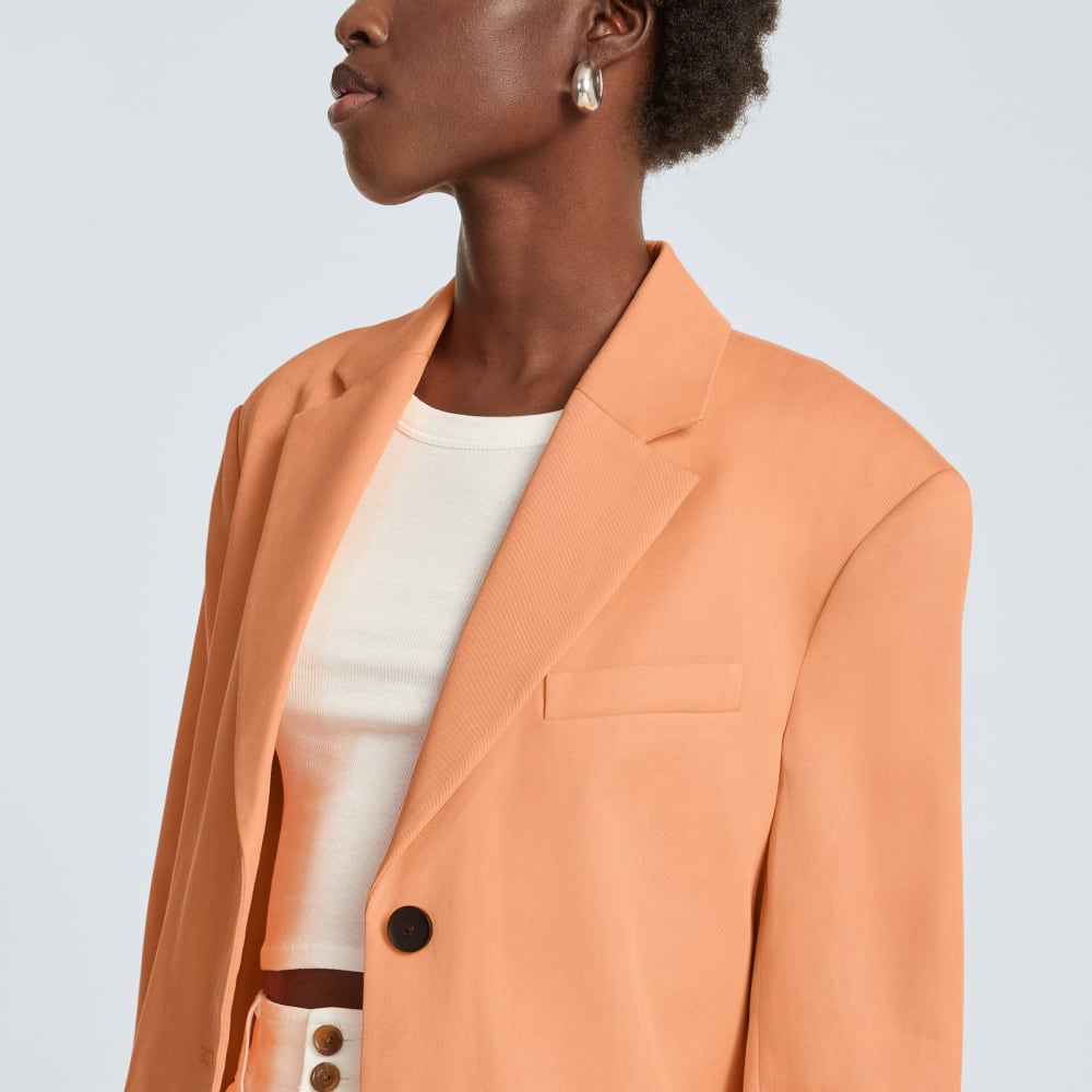 womens-80s-blazer-orange-chiffon