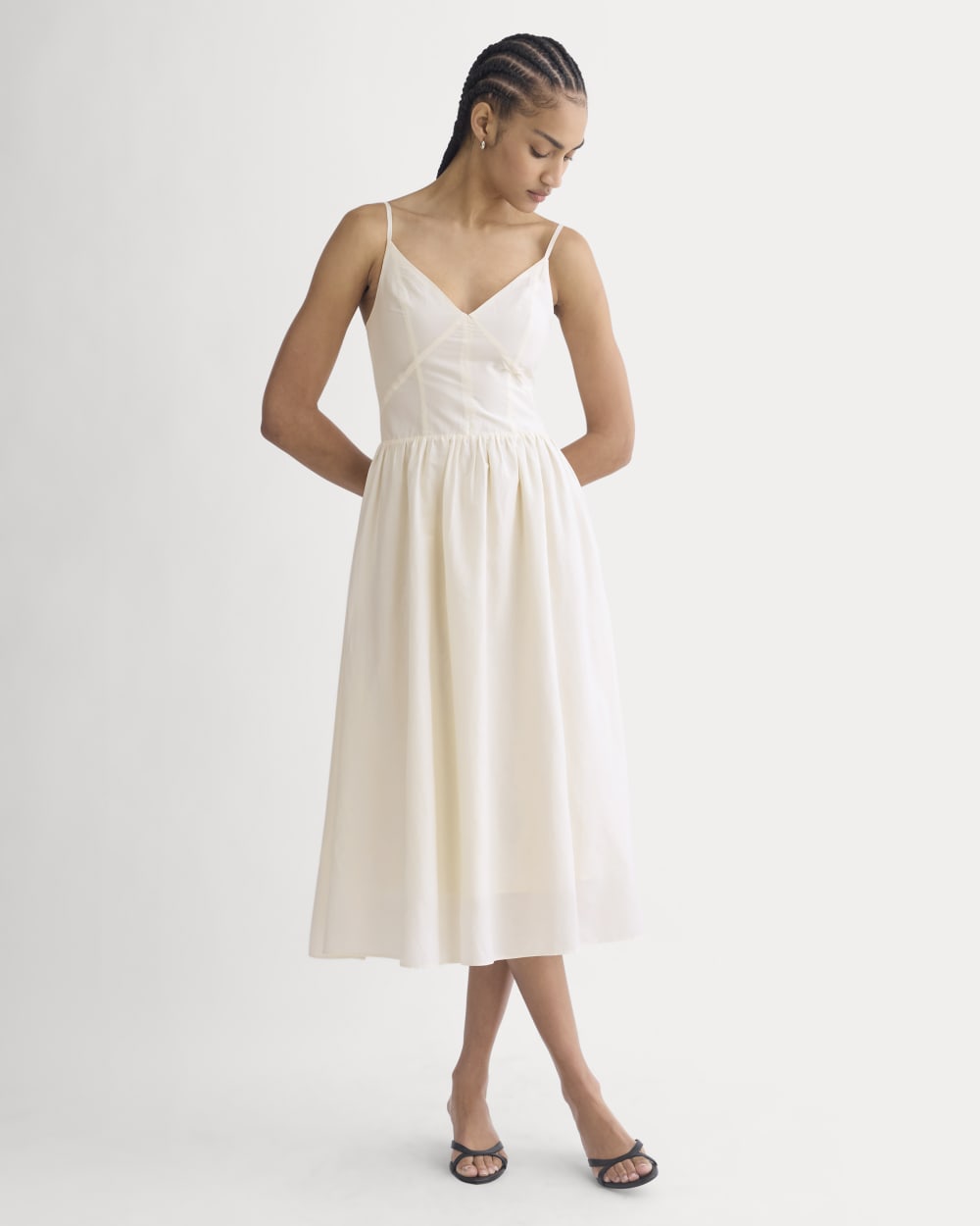 womens-midi-dress-in-cotton-silk-voile-bone