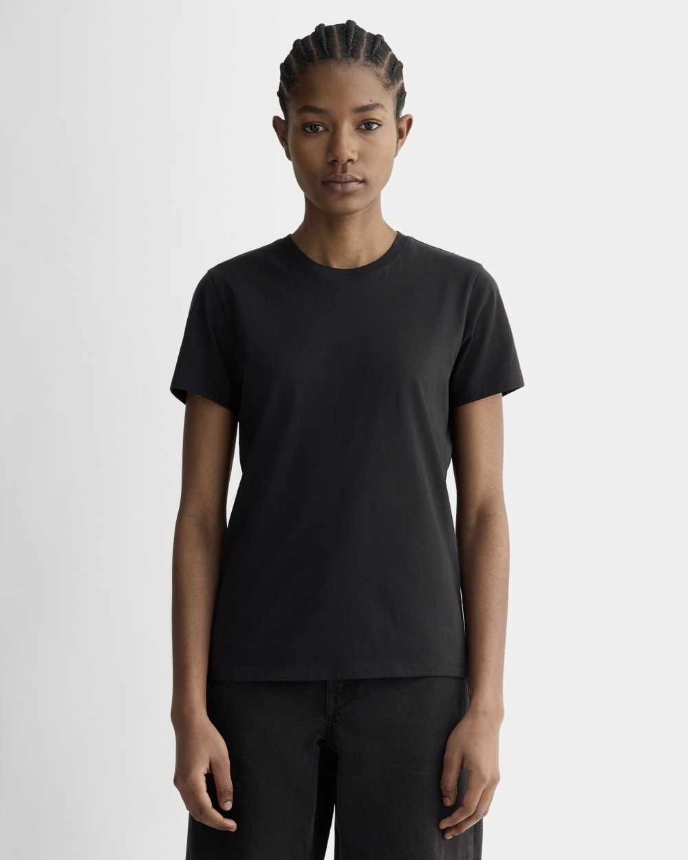 womens-organic-cotton-slim-crew-tee-black | primary