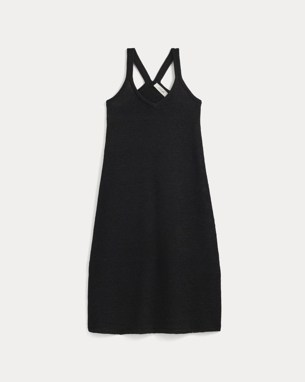 womens-sweater-racerback-midi-dress-black | alt