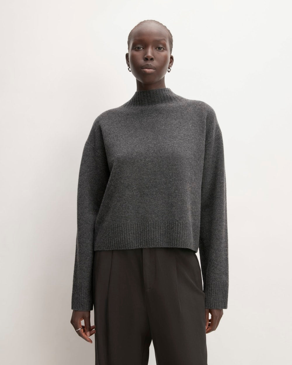 The Good Merino Wool Mockneck Sweater | Graphite – Everlane