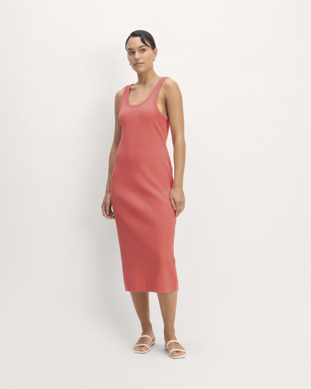 The '90s Rib Dress | Coral Everlane The '90s Rib Dress | Coral Everlane