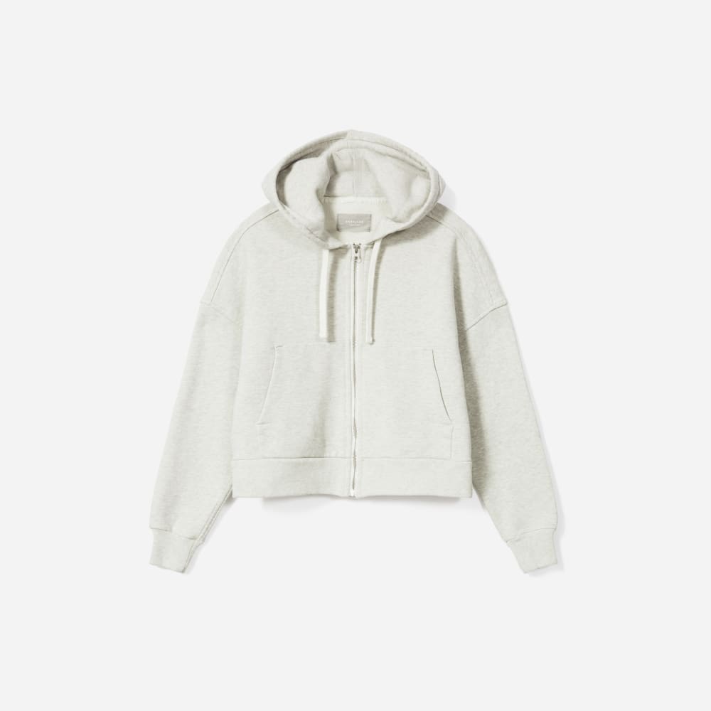 The Track Organic Cotton Hoodie | Light Heather Grey – Everlane