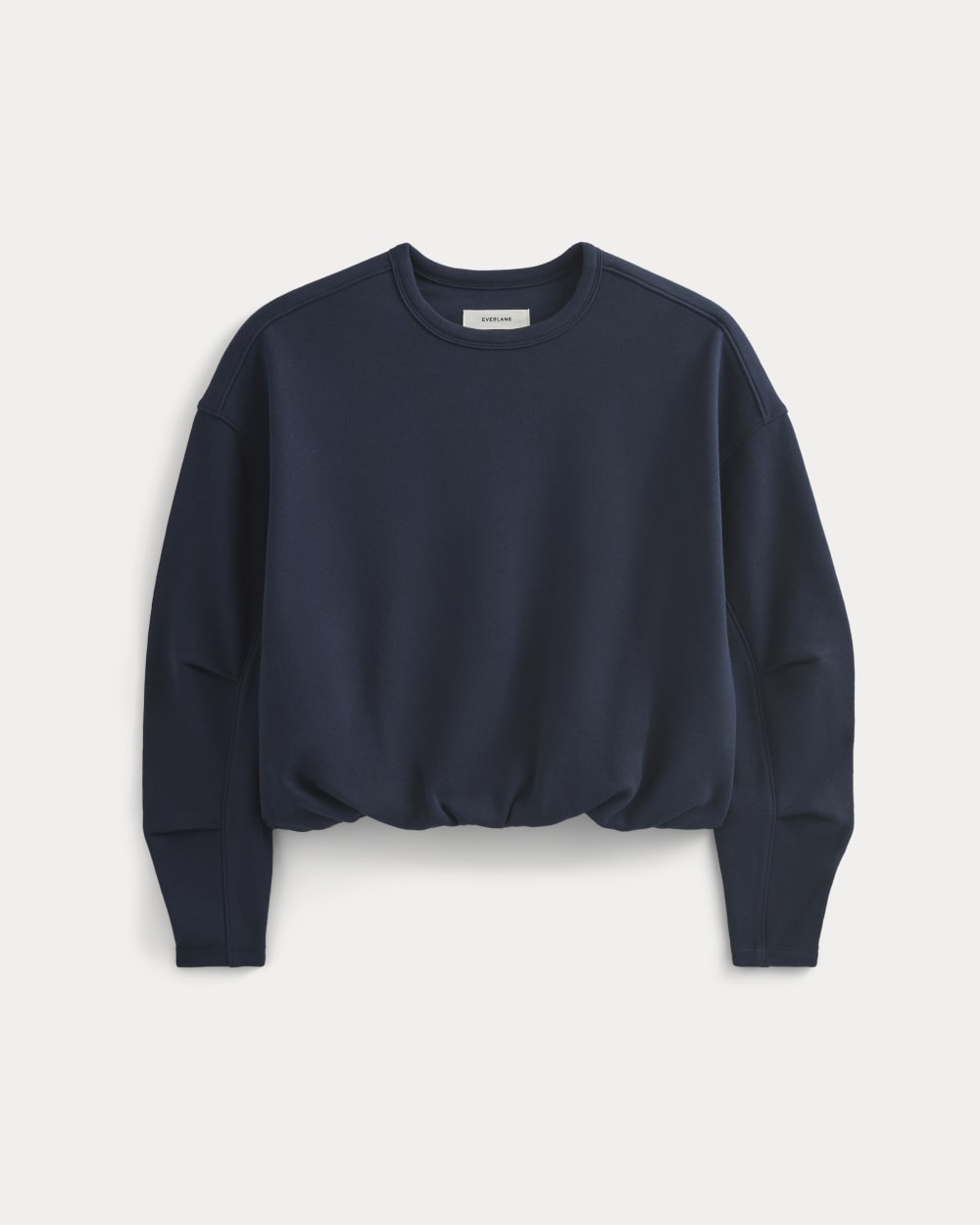 womens-light-terry-bubble-sweatshirt-navy | alt