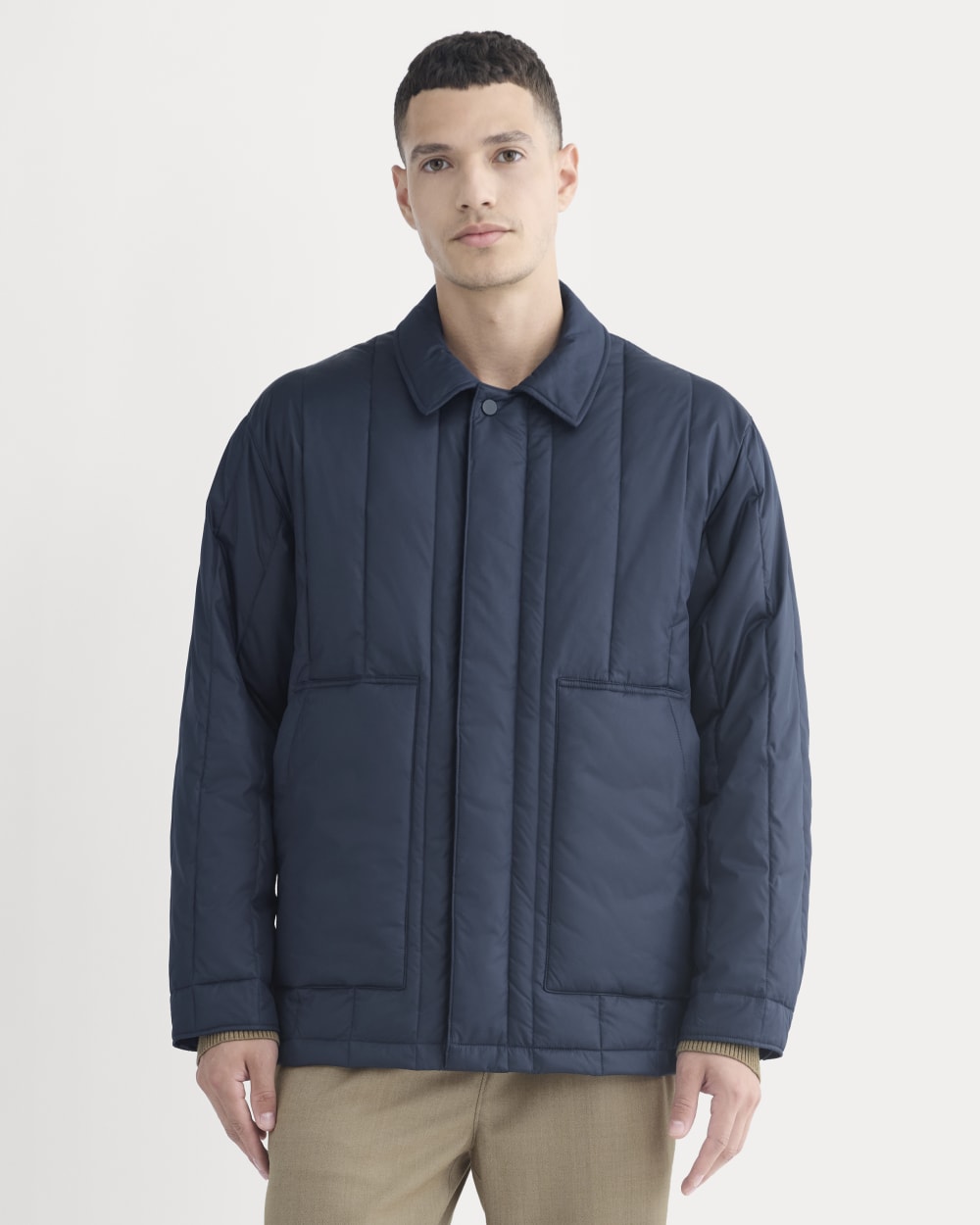 ReNew Vertical-Quilted Jacket | Navy Everlane ReNew Vertical-Quilted Jacket | Navy Everlane