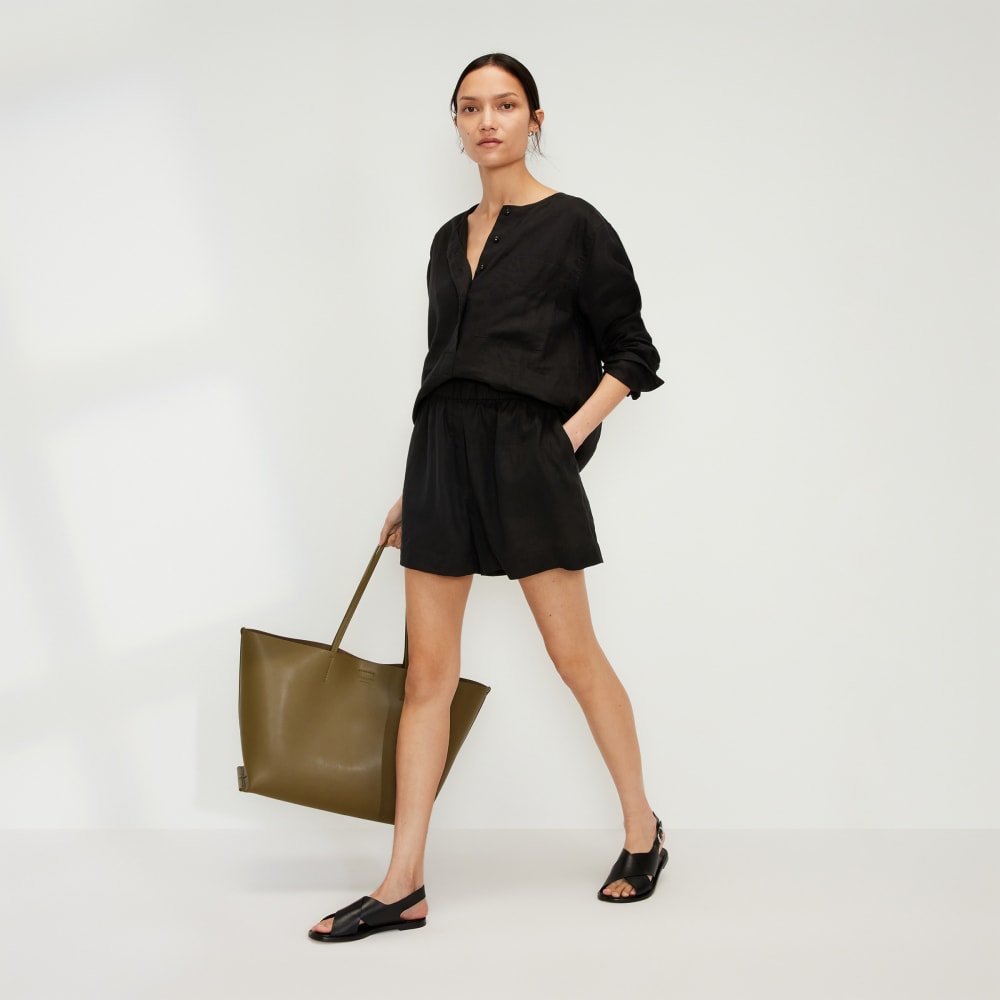 womens-linen-boxer-short-black