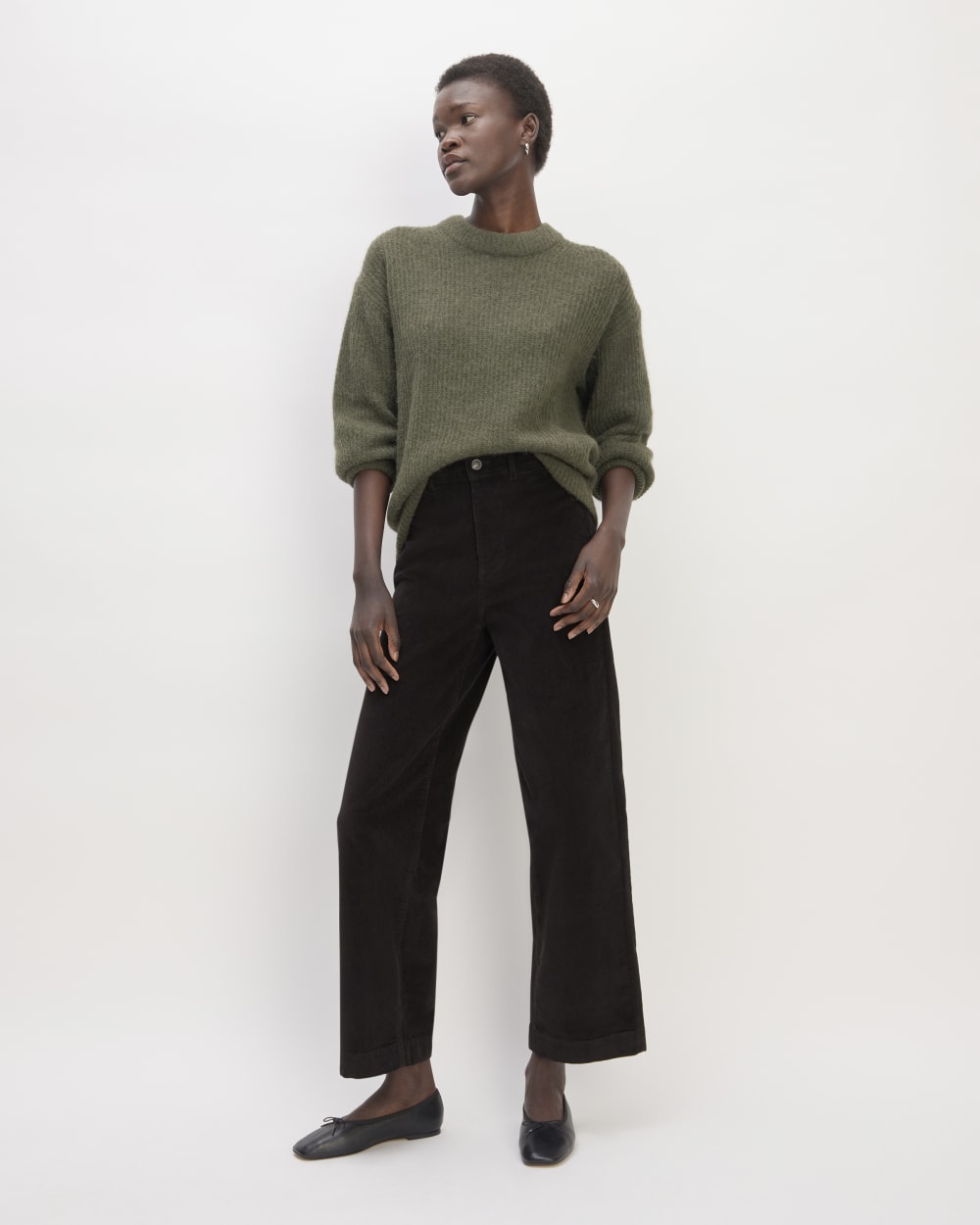 The Corduroy Wide-Leg Pant | Black – Everlane The Corduroy Wide-Leg Pant | Black – Everlane