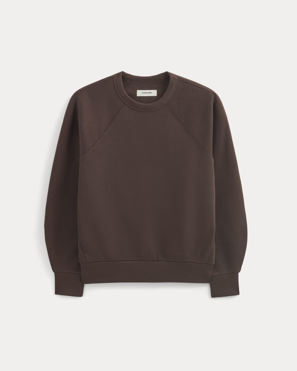 womens-fleece-raglan-crewneck-dark-chocolate | alt