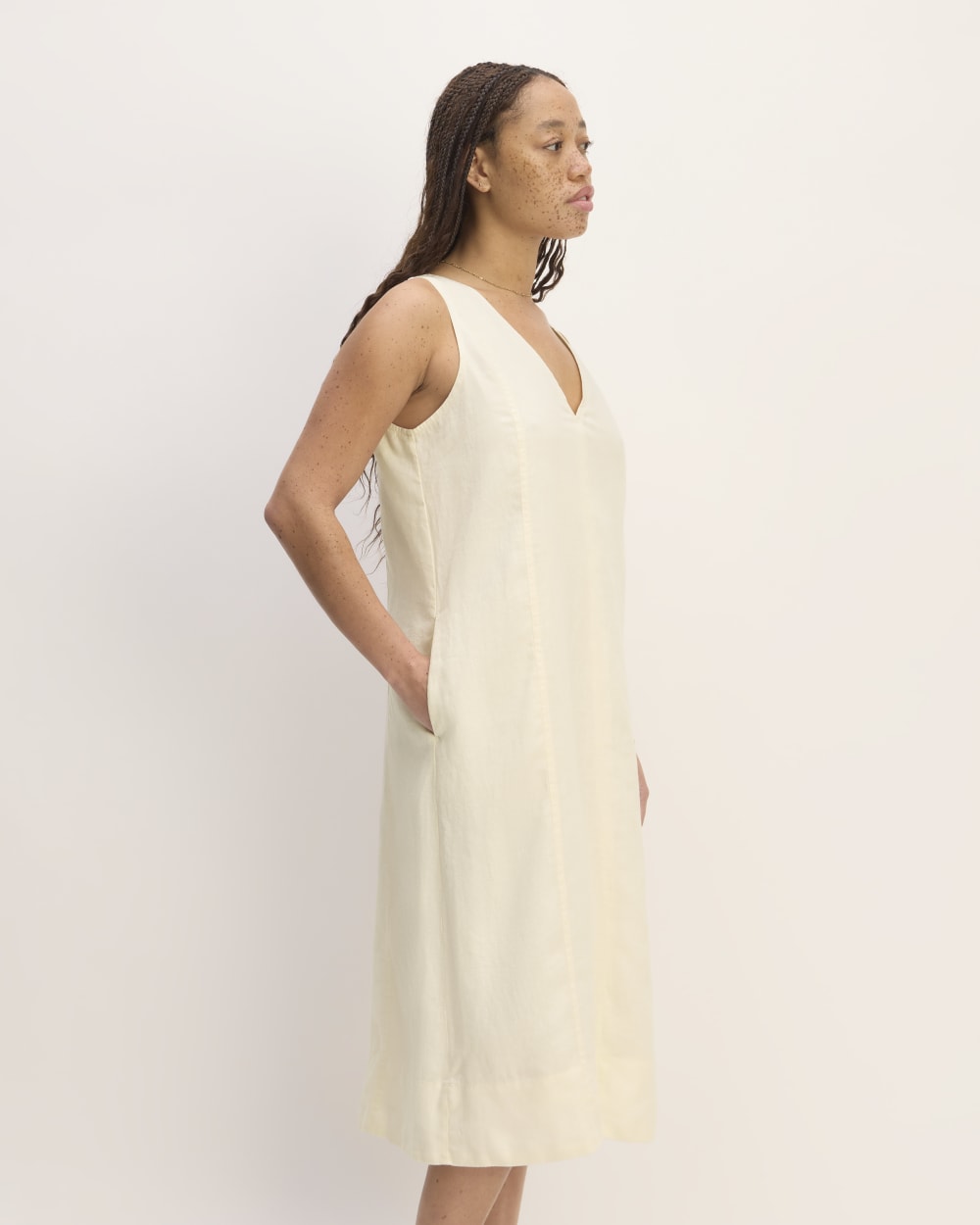 womens-linen-v-neck-midi-dress-bone