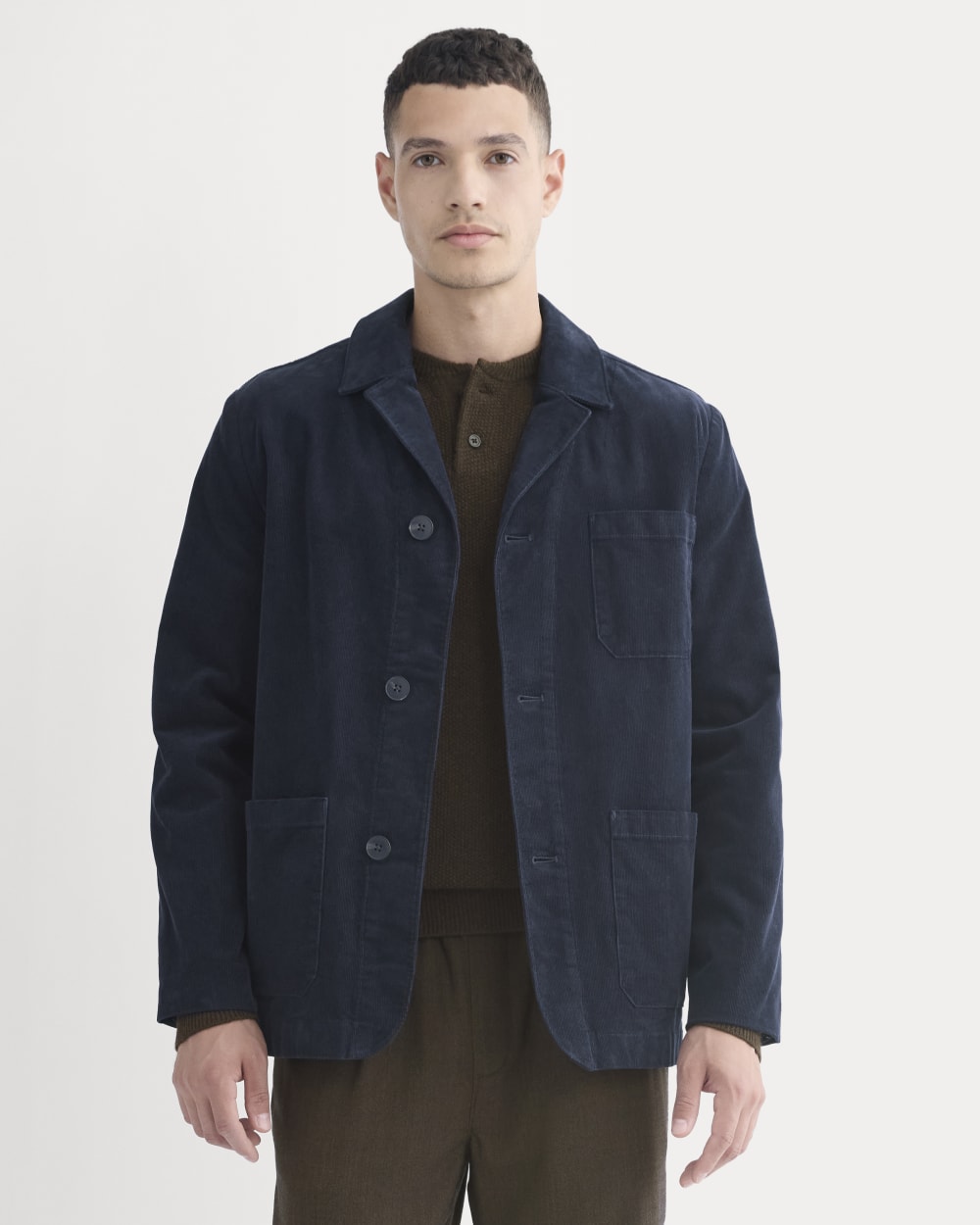 Fine Wale Corduroy Chore Blazer Navy – Everlane