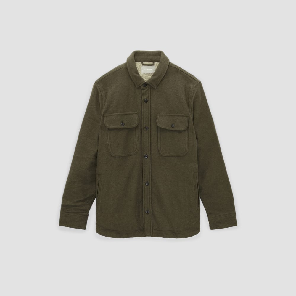 mens-fleece-lined-overshirt-heather-green | alt