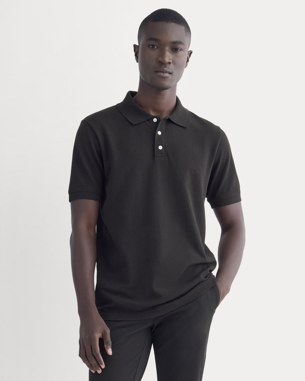 The Pique Polo | Black – Everlane