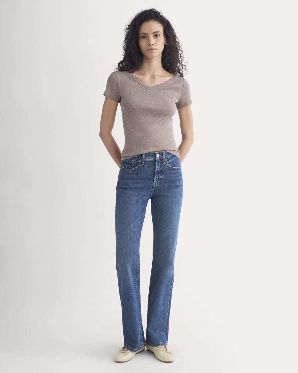 womens-everlight-short-sleeve-v-neck-top-heathered-chocolate-chip
