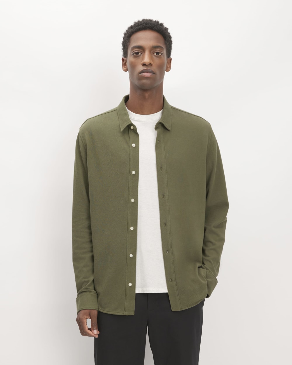 The Long-Sleeve Pique Shirt | Kalamata – Everlane