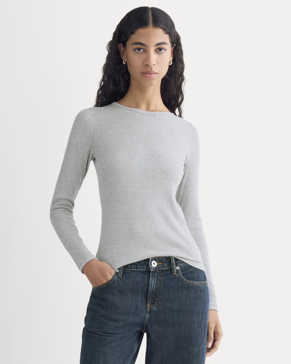 womens-supima-rib-long-sleeve-crew-classic-heather-grey | primary