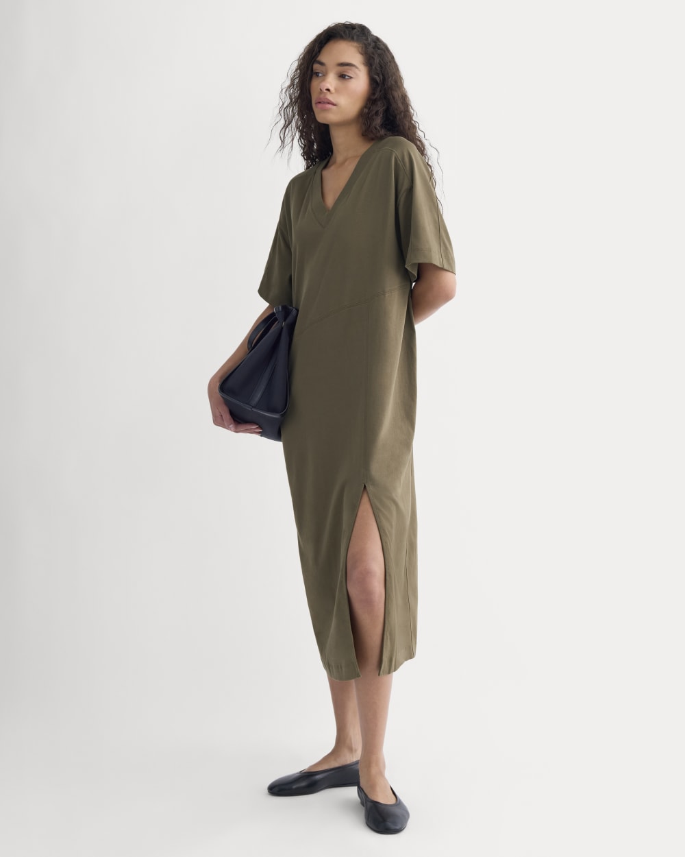 womens-weekend-tee-midi-dress-beech | primary